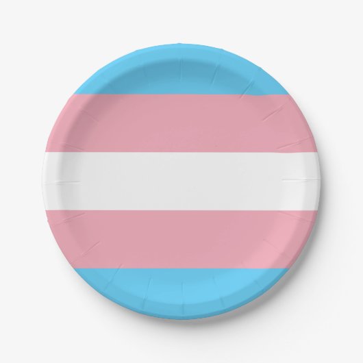 Transgender Pride Flag Papieren Bordje (Voorkant)