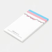 Transgender Pride Flag Post-it® Notes (Schuin)