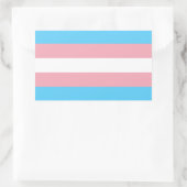 Transgender Pride Flag Rechthoekige Sticker (Tas)