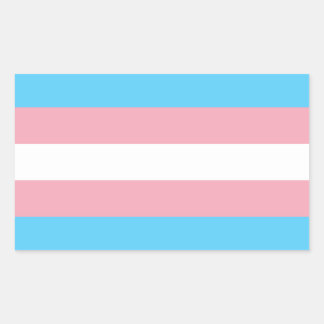Transgender Pride Flag Rechthoekige Sticker