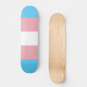 Transgender Pride Flag Skateboard (Voorkant)