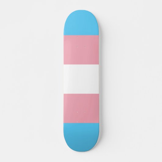 Transgender Pride Flag Skateboard (Voorkant)