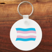 Transgender Pride Flag Sleutelhanger (Voorkant)