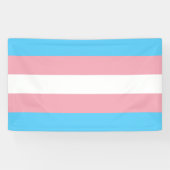 Transgender Pride Flag Spandoek (Horizontaal)