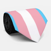 Transgender Pride Flag Stropdas (Opgerold)
