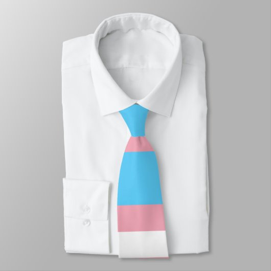 Transgender Pride Flag Stropdas (Gebonden)