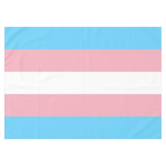 Transgender Pride Flag Tafelkleed (Voorkant (Horizontaal))