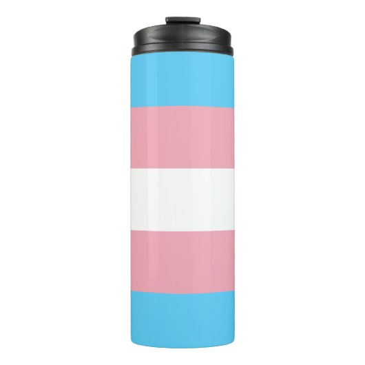 Transgender Pride Flag Thermosbeker (Voorkant)