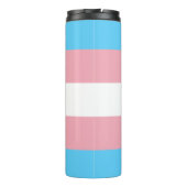 Transgender Pride Flag Thermosbeker (Achterkant)