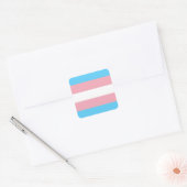 Transgender Pride Flag Vierkante Sticker (Envelop)