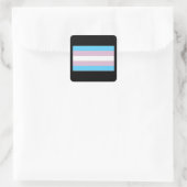 Transgender Pride Flag Vierkante Sticker (Tas)