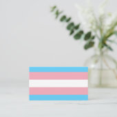 Transgender Pride Flag Visitekaartje (Staand voorkant)