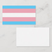 Transgender Pride Flag Visitekaartje (Voorkant / Achterkant)