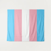 Transgender Pride Flag Wandkleed (Voorkant (horizontaal))