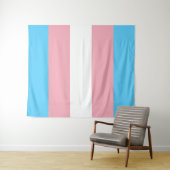 Transgender Pride Flag Wandkleed (In Situ (horizontaal))
