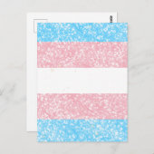 Transgender Pride Glitter Briefkaart (Voorkant / Achterkant)