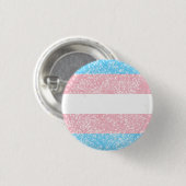 Transgender Pride Glitter Ronde Button 3,2 Cm (Voorkant /achterkant)
