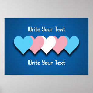 Transgender pride harten Poster