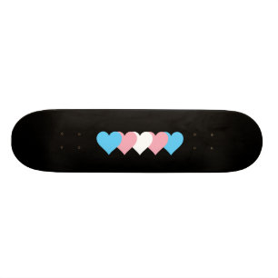 Transgender pride harten skateboard