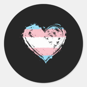 Transgender Pride Hij Vlag Trans Awareness Ronde Sticker