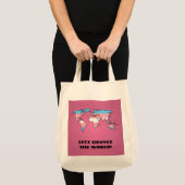 Transgender Pride Kaart van de Wereld Tote Bag (Voorkant (product))