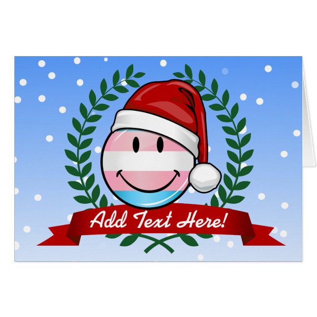 Transgender Pride Kerstmis (Voorkant Horizontaal)