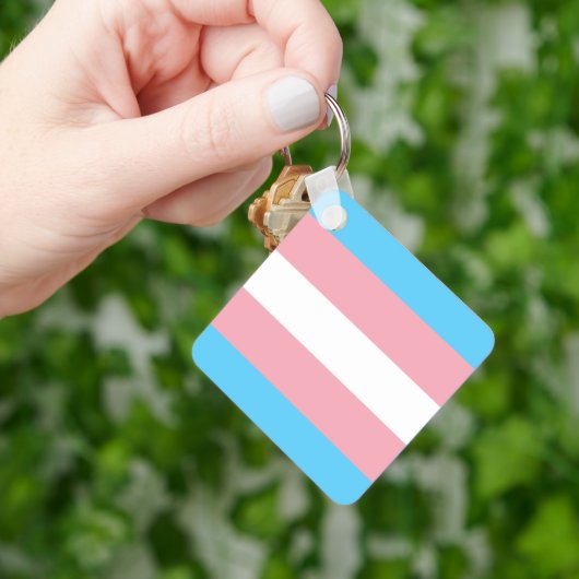 Transgender Pride Magnet Sleutelhanger (Hand)