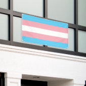 Transgender Pride Spandoek (Buitenkant Gebouw)