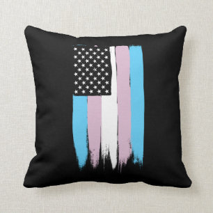 Transgender Pride Stars en Stripes Kussen