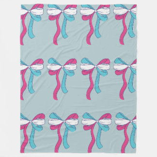 Transgender Pride Strikjes Fleece Deken