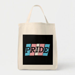 Transgender Pride tekst Tote Bag