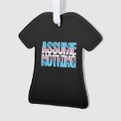 Transgender Pride veronderstelt niets Ornament (voorkant)