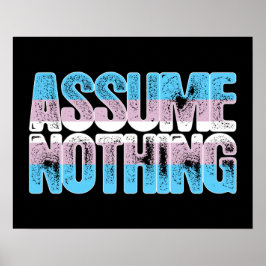 Transgender Pride veronderstelt niets Poster