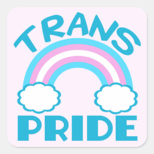 Transgender Pride Vierkante Sticker
