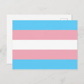 Transgender Pride vlag Briefkaart (Voorkant / Achterkant)