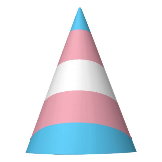 Transgender pride vlag feesthoedjes (Voorkant)