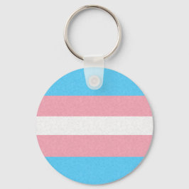 Transgender Pride vlag gekleurde achtergrond Sleutelhanger