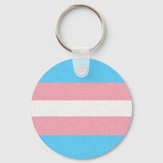 Transgender Pride vlag gekleurde achtergrond Sleutelhanger (Voorkant)