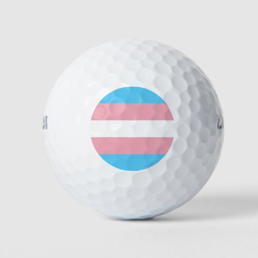 Transgender Pride vlag Golfballen (Voorkant)