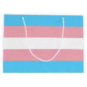 Transgender Pride vlag Groot Cadeauzakje (Achterkant)