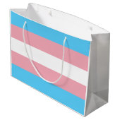Transgender Pride vlag Groot Cadeauzakje (Achterkant Gekanteld)