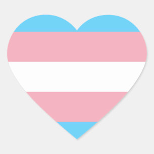Transgender Pride-vlag Hart Sticker