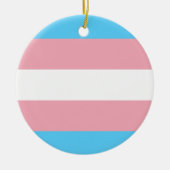 Transgender Pride vlag Keramisch Ornament (Voorkant)