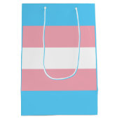 Transgender pride vlag medium cadeauzakje (Achterkant)
