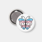 Transgender Pride Vlinder Magneet (Voorkant / Achterkant)