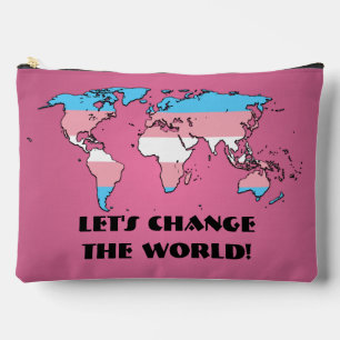 Transgender Pride Wereldkaart Etui