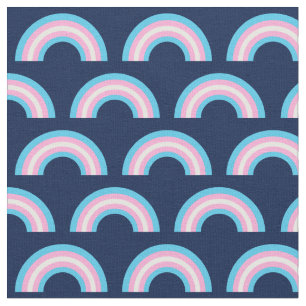 Transgender Rainbow Blue Roze White Stof