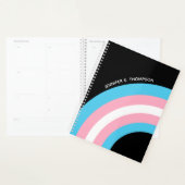 Transgender Rainbow Pride Flag Custom Planner (Display)