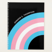 Transgender Rainbow Pride Flag Custom Planner (Voorkant)