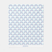 Transgender Rainbow Pride Flag gepersonaliseerd Fleece Deken (Voorkant)